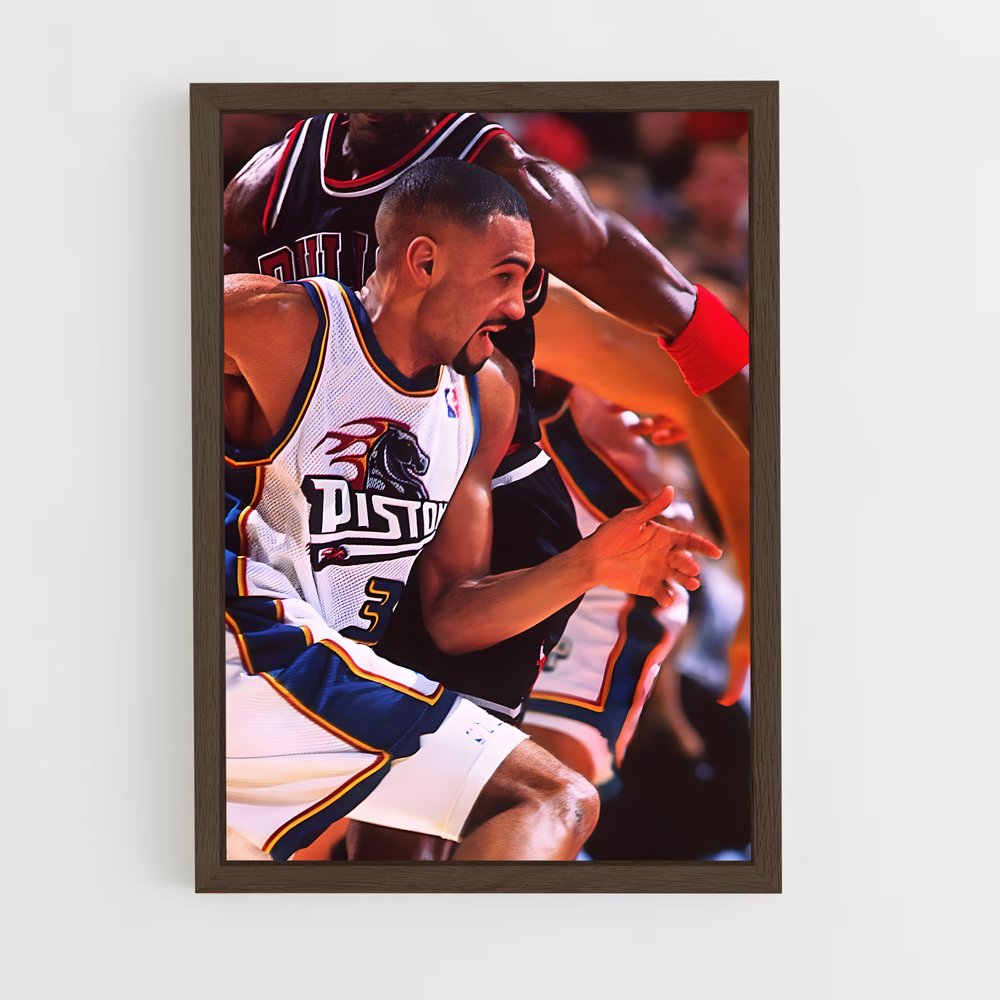 Poster L'Attaque de Grant Hill – affiche Basketball (vue 5)
